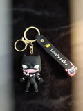 3D PVC Figure Keychain - Pantera Negra Superheroes - Venomized Black Panther