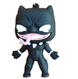 3D PVC Figure Keychain - Pantera Negra Superheroes - Venomized Black Panther