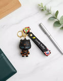 3D PVC Figure Keychain - Pantera Negra Superheroes - Chibi Black Panther Variant 2