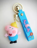 3D PVC Figure Keychain - Peppa Pig - George Pig Hard Hat