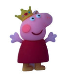 3D PVC Figure Keychain - Peppa Pig - Peppa Wearing Crown
