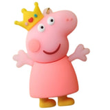 3D PVC Figure Keychain - Peppa Pig - Crown