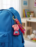 3D PVC Figure Keychain - Peppa Pig - Peppa Holding Camera