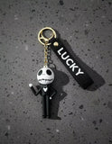 3D PVC Figure Keychain - Horror - Jack Skellington Waving Pose