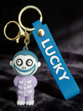 3D PVC Figure Keychain - Horror - Lock Purple Skeleton Suit