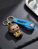 3D PVC Figure Keychain - Horror - Leatherface Holding Chainsaw