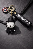 3D PVC Figure Keychain - Horror - V Holding Daggers