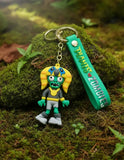 3D PVC Figure Keychain - Plantas Vs Zombies - Pharaoh Zombie