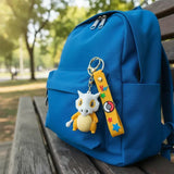 3D PVC Figure Keychain - Pokemon Cubone - Cubone Holding Bone