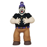 3D PVC Figure Keychain - Popeye - Bluto Purple Hat Laughing