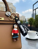 3D PVC Figure Keychain - Popeye - Olive Oyl Classic Outfit