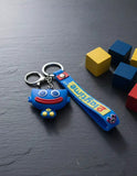 3D PVC Figure Keychain - Poppy Playtime - Chibi Huggy Wuggy Sitting