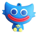 3D PVC Figure Keychain - Poppy Playtime - Chibi Huggy Wuggy Sitting