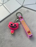 3D PVC Figure Keychain - Poppy Playtime - Pink Kissy Missy Chibi