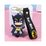 3D PVC Figure Keychain - DC Comics - Batman Chibi Grey Suit