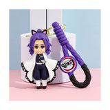 3D PVC Figure Keychain - Demon Slayer - Shinobu Kocho Chibi With Cat Ears