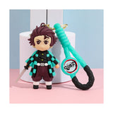 3D PVC Figure Keychain - Demon Slayer - Tanjiro Kamado Chibi With Sword