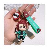3D PVC Figure Keychain - Demon Slayer - Tanjiro Kamado Chibi With Sword