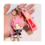 3D PVC Figure Keychain - Dragon Ball Z - Goku Black Super Saiyan Rose With Scythe