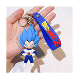 3D PVC Figure Keychain - Dragon Ball Z - Vegeta Super Saiyan Blue Chibi