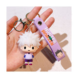 3D PVC Figure Keychain - Hunter x Hunter - Killua Zoldyck Chibi Purple Outfit
