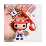 3D PVC Figure Keychain - One Piece - Portgas D. Ace Funko Pop Style