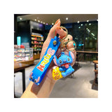 3D PVC Figure Keychain - Lilo & Stitch - Stitch Eating Ice Cream
