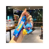 3D PVC Figure Keychain - Lilo & Stitch - Stitch Eating Ice Cream