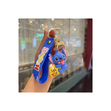 3D PVC Figure Keychain - Lilo & Stitch - Stitch Eating Ice Cream