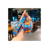 3D PVC Figure Keychain - Lilo & Stitch - Stitch Halloween Pumpkin Outfit