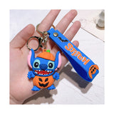 3D PVC Figure Keychain - Lilo & Stitch - Stitch Halloween Pumpkin Outfit