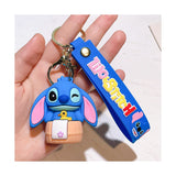 3D PVC Figure Keychain - Lilo & Stitch - Stitch In Bathtub With Rubber Duck