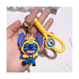 3D PVC Figure Keychain - Lilo & Stitch - Stitch Minion Outfit