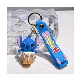 3D PVC Figure Keychain - Lilo & Stitch - Stitch Cupcake Outfit