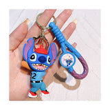 3D PVC Figure Keychain - Lilo & Stitch - Stitch Baseball Player Outfit