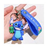 3D PVC Figure Keychain - Lilo & Stitch - Stitch Holding Scrump Doll