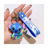 3D PVC Figure Keychain - Lilo & Stitch - Stitch Holding Scrump Doll