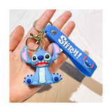 3D PVC Figure Keychain - Lilo & Stitch - Stitch Sitting With Open Mouth