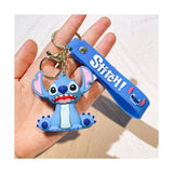 3D PVC Figure Keychain - Lilo & Stitch - Stitch Sitting With Open Mouth