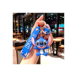 3D PVC Figure Keychain - Lilo & Stitch - Stitch Sitting With Open Mouth