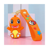 3D PVC Figure Keychain - Pokemon - Charmander Smiling With Open Mouth