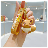 3D PVC Figure Keychain - Pokemon - Eevee Winking Face