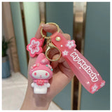 3D PVC Figure Keychain - Sanrio - My Melody Pink With Cherry Blossoms