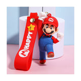 3D PVC Figure Keychain - SuperMario - Mario Red Hat Blue Overalls