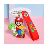 3D PVC Figure Keychain - SuperMario - Mario Riding Yoshi with Cape