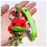 3D PVC Figure Keychain - Teenage Mutant Ninja Turtles - Raphaelwith Sai