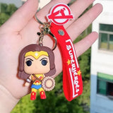 3D PVC Figure Keychain - DC Comics - Wonder Woman Pop Style Figure With Golden Shield