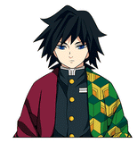 3D Lenticular Sticker - Demon Slayer - Giyu Tomioka Angry Stance