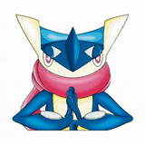3D Lenticular Sticker - Pokemon - Froakie, Frogadier & Greninja