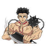 3D Lenticular Sticker - Demon Slayer - Gyomei Himejima Stone Hashira